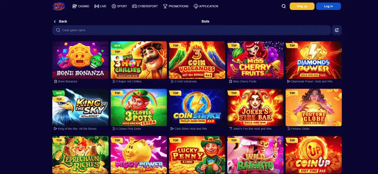 VeryWell Casino - Până la725 Rotiri Gratuite Casino
